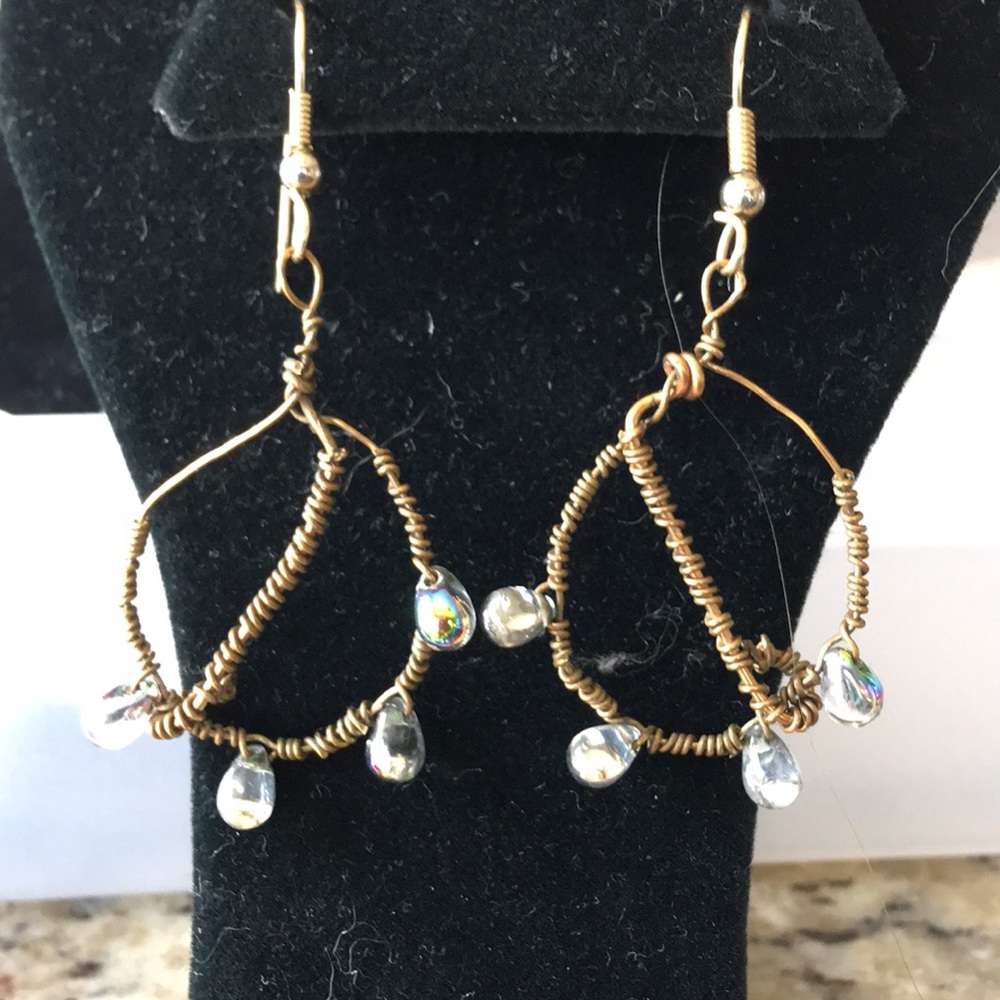 Gold hoop earrings
